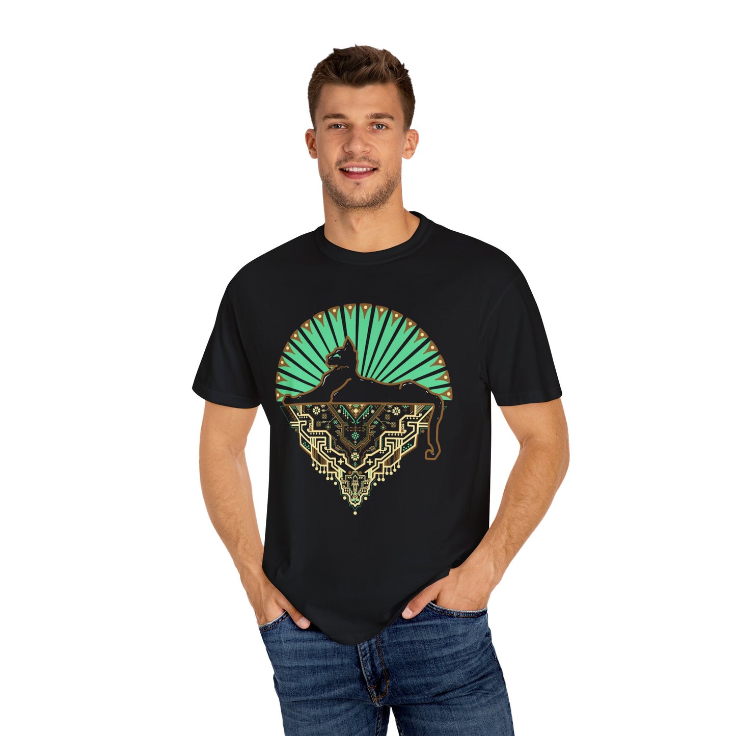 The Cats Under The Stars Tapestry Unisex Tee