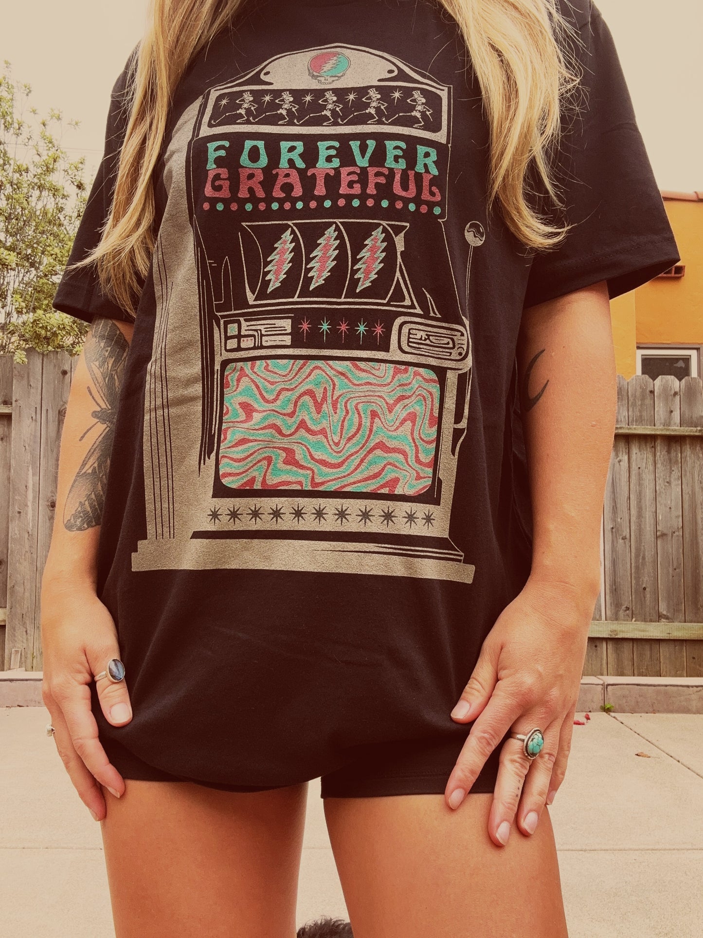 forever grateful slot machine tee