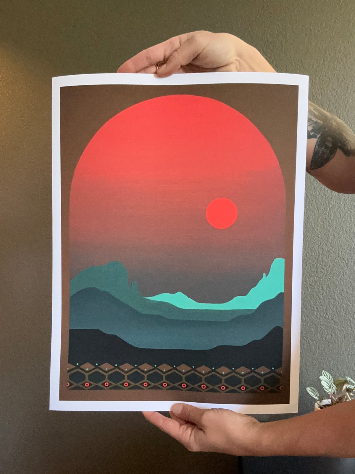 desert dreamz II giclee print on archival linen paper